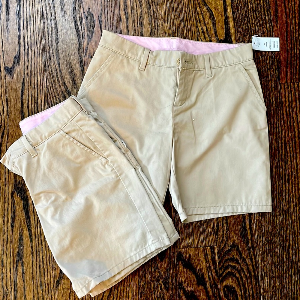Gap kids khaki uniform shorts bundle